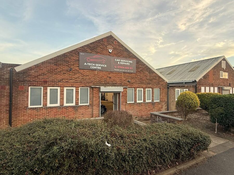 Front of A-Tech Service Centre workshop in Welwyn Garden City